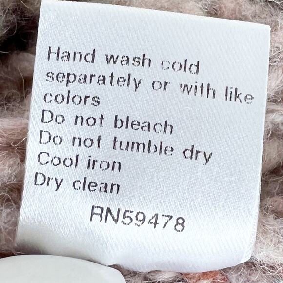 Bartolini Italy NWT Chunky Knit Wool Blend Puff Long Sleeve Sweater Size Large - Picture 9 of 10